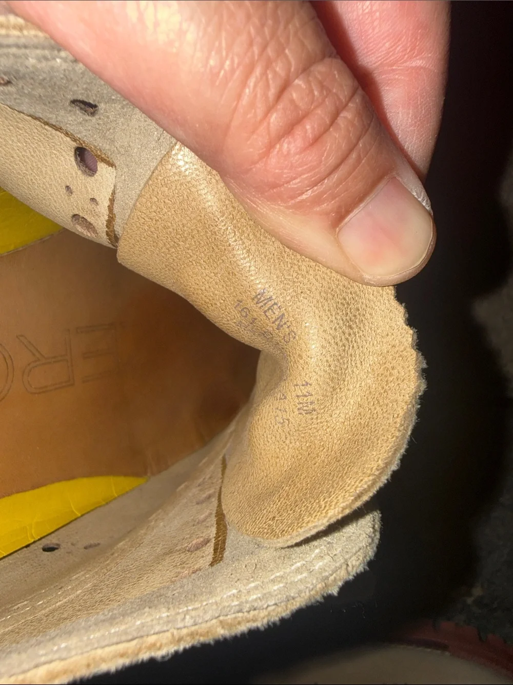 Cole Haan Beige Suede Wingtip Brogue Derby Shoes